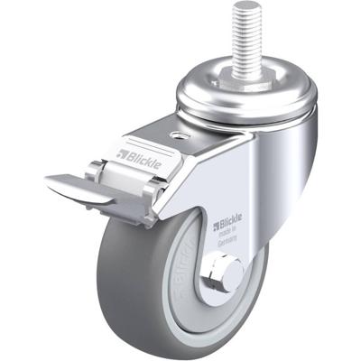 Blickle LKRA-TPA 80KF-FI-GS12 Zwenkwiel met rem Wieldiameter: 80 mm Draagvermogen (max.): 100 kg 1 stuk(s)