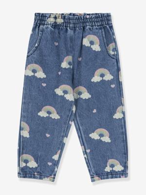 Bedrukte broek in denim Magot KONGES SLOJD jeansblauw