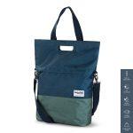 Urbanproof Urban proof fietsshopper blauw-groen 20l - thumbnail