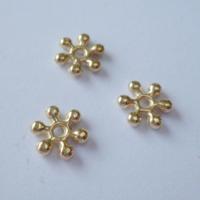 Nellie's Choice • floral spacers 20stuks gold nr. 12 - thumbnail