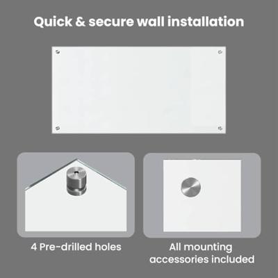 VidaXL Keuken achterwand 2 pcs doorzichtig 100 x 50 cm gehard glas VidaXL Keuken achterwand 2 pcs doorzichtig 100 x 50 cm gehard glas