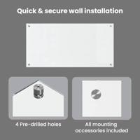 VidaXL Keuken achterwand 2 pcs doorzichtig 100 x 50 cm gehard glas - thumbnail