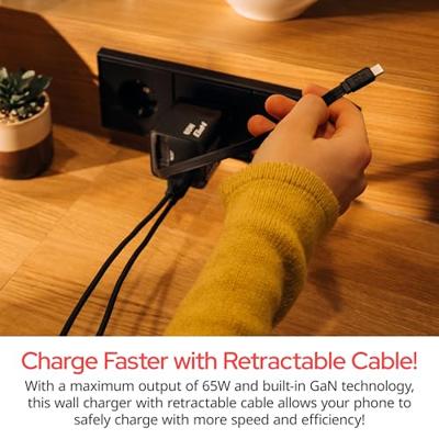 Verbatim GaN Charger 65 W Reislader 65 W 1x USB-A, 1x USB-C USB PD, USB PD 3.0, QC 3.0 Zwart Snellader, GaN, Met adapter voor Europa, Met adapter voor Verenigd