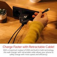 Verbatim GaN Charger 65 W Reislader 65 W 1x USB-A, 1x USB-C USB PD, USB PD 3.0, QC 3.0 Zwart Snellader, GaN, Met adapter voor Europa, Met adapter voor Verenigd - thumbnail