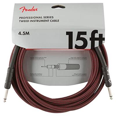 Fender Professional Tweed instrumentkabel 4.5 meter rood