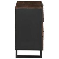 Nachtkastje Walnotenhout 50 x 33 x 60 cm massief mangohout - thumbnail