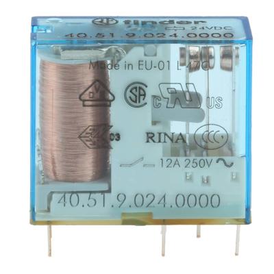 Finder 40.51.9.024.0000 Printrelais 24 V/DC 12 A 1x wisselcontact 1 stuk(s)