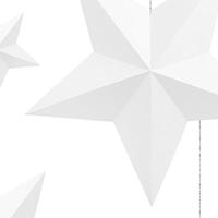 Decoratie Sterren Wit 6 stuks - thumbnail