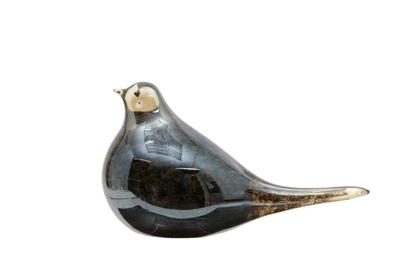 Glazen Sculptuur Vogel 9.5x5.5x6 cm Amber