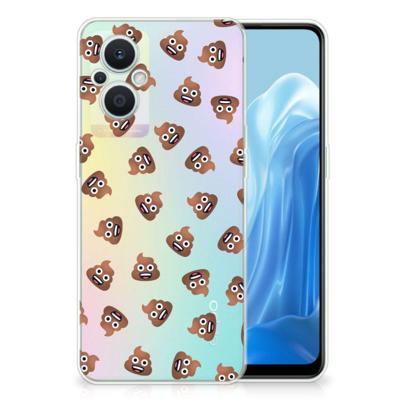 TPU bumper voor OPPO Reno8 Lite Poep Emojis TPU bumper voor OPPO Reno8 Lite Poep Emojis