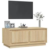 Salontafel 102x50x44 cm bewerkt hout sonoma eikenkleurig - thumbnail