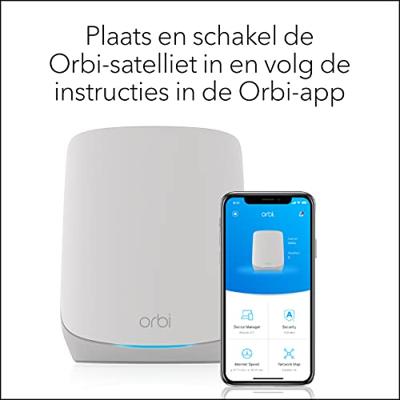 Netgear Orbi RBS760 Tri-band Mesh WiFi 6 Systeem Satelliet mesh access point - thumbnail