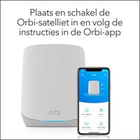 Netgear Orbi RBS760 Tri-band Mesh WiFi 6 Systeem Satelliet mesh access point - thumbnail