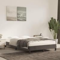 Bedframe zonder matras 120x190 cm fluweel donkergrijs - thumbnail