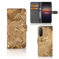 Sony Xperia 1 II | Bookcase | Marmer Creme - thumbnail