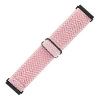 Fitbit Versa 3/4 & Sense 1/2 Nylon loop bandje - Roze - thumbnail