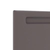 Hoofdbord met LED -striplichten Wandgemonteerd Grijs 160 cm PVC - thumbnail