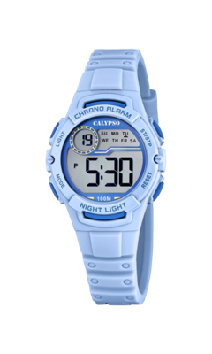 Horlogeband Calypso K5852-2 Kunststof/Plastic Lichtblauw