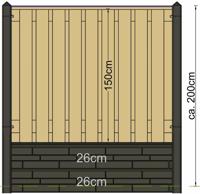 Berton paal Geul antraciet tussenmodel 280 cm Tuindeco - Tuindeco - thumbnail