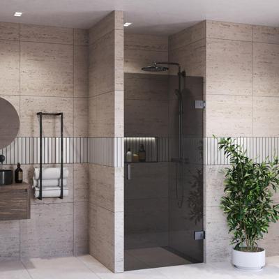 Douchedeur BWS Portos Profielloos Gunmetal 200 cm Rookglas 8 mm Nano Coating (Alle Maten) Douchedeur BWS Portos Profielloos Gunmetal 200 cm Rookglas 8 mm Nano Coating (Alle Maten)