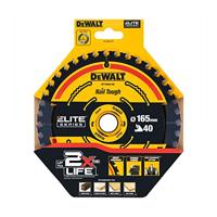 DeWALT Cirkelzaagblad voor Hout | Extreme | Ø 165mm Asgat 20mm 40T - DT10640-QZ - thumbnail