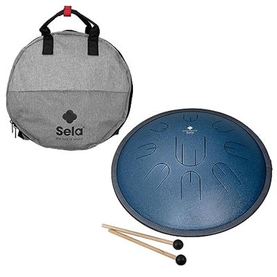 Sela SE 381 Melody Tongue Drum D Amara 14 inch Navy Blue incl. draagtas