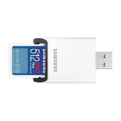 Samsung PRO Plus SDXC 512GB UHS-I V30 met SD-Reader (2023)