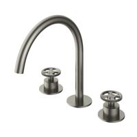 Hotbath Cobber @work inbouw wastafelmengkraan geborsteld nikkel CW033GN - thumbnail