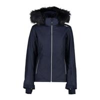 CMP Zip Hood Wintersportjas Dames Black Blue D44 - thumbnail