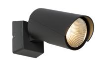 Lucide MANAL - Wandspot / Wandlamp Binnen/Buiten - LED - 1x13W 3000K - IP65 - Antraciet - thumbnail