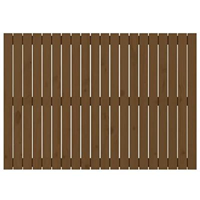 Wandhoofdbord 127,5x3x90 cm massief grenenhout honingbruin Wandhoofdbord 127,5x3x90 cm massief grenenhout honingbruin