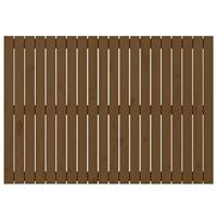Wandhoofdbord 127,5x3x90 cm massief grenenhout honingbruin - thumbnail