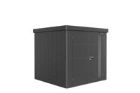 Biohort Neo 2B metalen tuinhuis donkergrijs 236x236 cm met dubbele deur- Plat dak- Metaal- Biohort - thumbnail