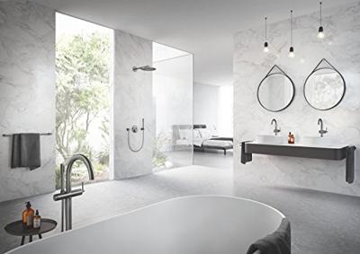GROHE Rainshower Handdouchehouder - niet verstelbaar - ronde rozet - brushed hard graphite 27074al0