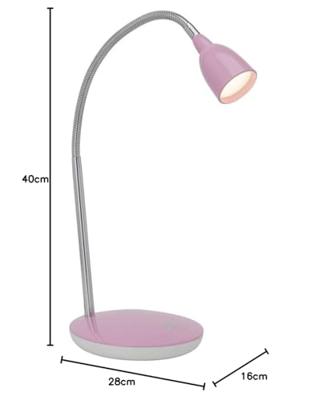 Brilliant Roze bureaulampAnthony - G92935/17