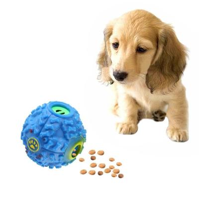Huisdier voedsel dispenser piepende giggle Quack geluid opleiding speelgoed kauwen bal grootte: L bal diameter: 11 5 cm (blauw)