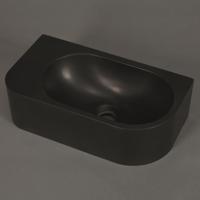 Fontein Luca Sanitair Wand 40x21.5x12 cm Solid Surface Zonder Kraangat Antraciet Links Luca Sanitair - thumbnail