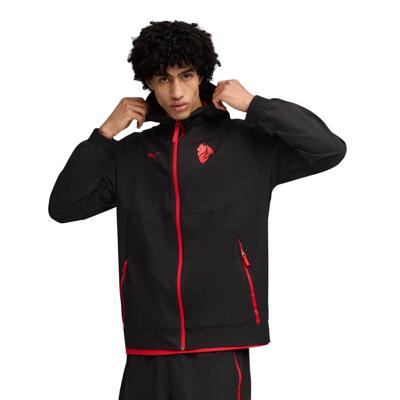 PUMA AC Milan Pumatech Trainingsjack Woven 2025-2026 Zwart Rood