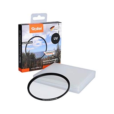 Rollei Premium Circulair uv-filter 72 mm - uv-filter en beschermingsfilter met aluminium ring, gemaakt van gorillaglas met speciale coating - afmetingen: 72 mm
