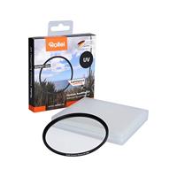 Rollei Premium Circulair uv-filter 55 mm - uv-filter en beschermingsfilter met aluminium ring, gemaakt van gorillaglas met speciale coating - afmetingen: 55 mm - thumbnail