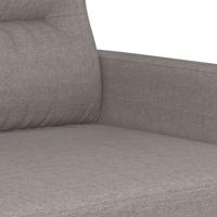 4-delige Loungeset met kussens stof taupe - thumbnail