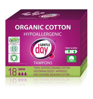 Gentle Day Tampon super 18 Stuks Gentle Day Tampon super 18 Stuks