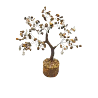 Edelsteenboom Tijgeroog - De Kracht Van Vertrouwen - 18 cm - thumbnail