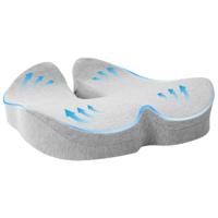 VidaXL Hoofdkussen met kussen lichtgrijs 50 x 43 x 10 cm katoen - thumbnail