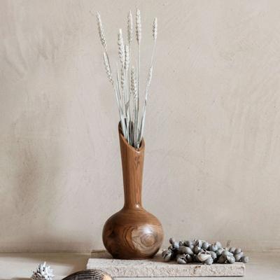 MUST Living Vaas 'Single Flower' Teakhout, 30cm MUST Living Vaas 'Single Flower' Teakhout, 30cm