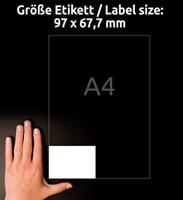 Avery-Zweckform 3660 Universele etiketten 97 x 67.7 mm Papier Wit 800 stuk(s) Permanent hechtend Inkjet, Laser (zwart/wit), Laser (kleur), Kopiëren - thumbnail