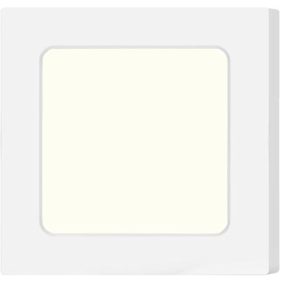 LED Downlight Pro Vierkant - 6W Opbouwlamp Natuurlijk Wit 4000K. Mat Wit Kunststof