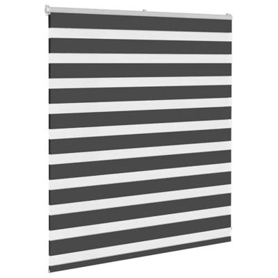 VidaXL Zebra rolgordijn 130x100 cm stofbreedte 125,9 cm zwart VidaXL Zebra rolgordijn 130x100 cm stofbreedte 125,9 cm zwart