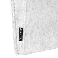 QUVIO Organizer voor bed of bank vilt grijs - thumbnail