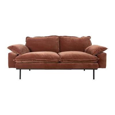 HKliving Retro bank 2-zits Royal Velvet Magnolia